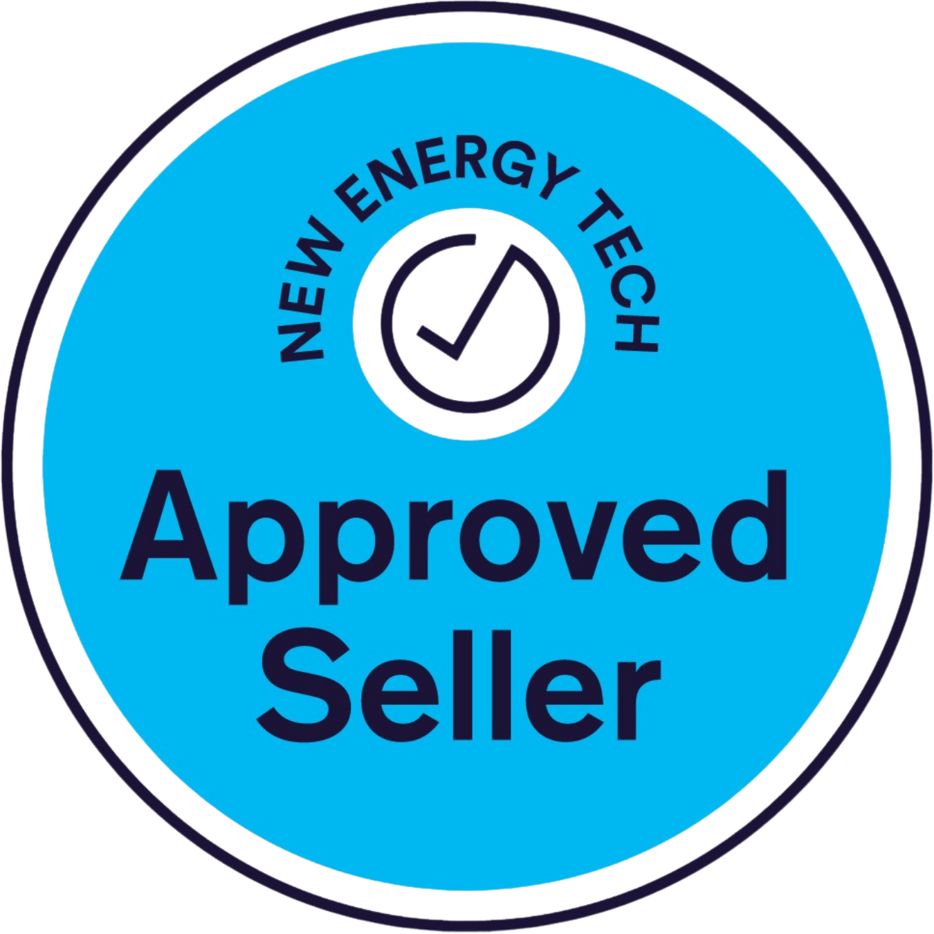 new energy tech approved seller logo